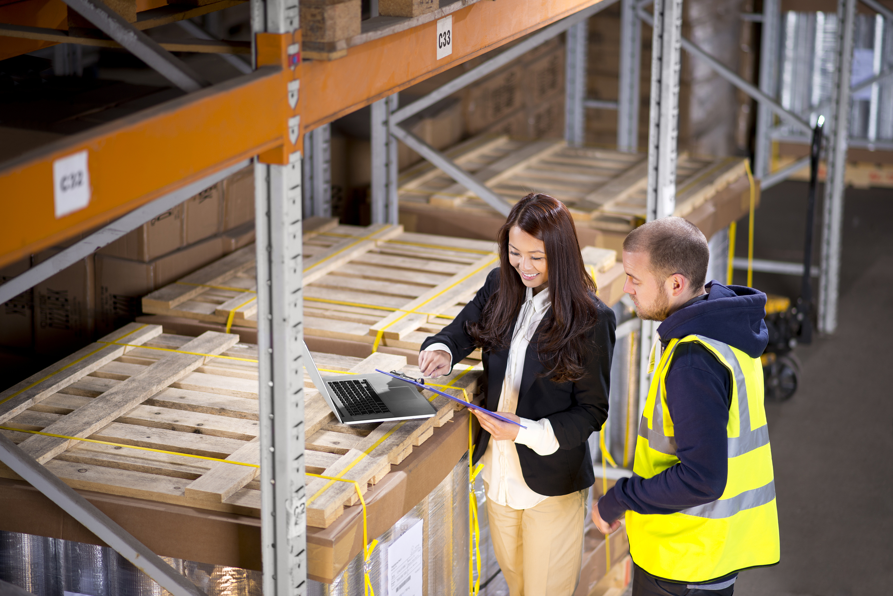 female warehouse manager