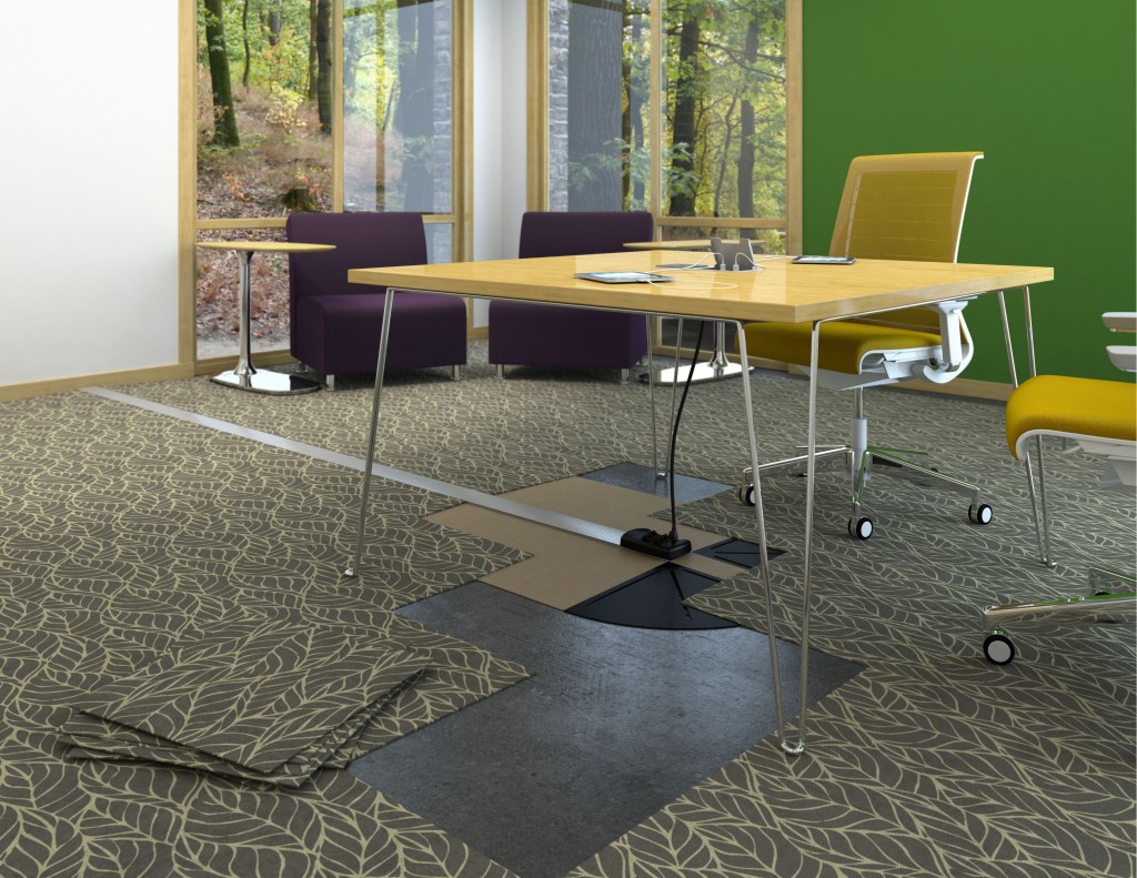 Connectrac InCarpet Wireway Sheppard's Business Interiors