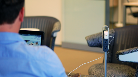 Thread tower powering an iPad