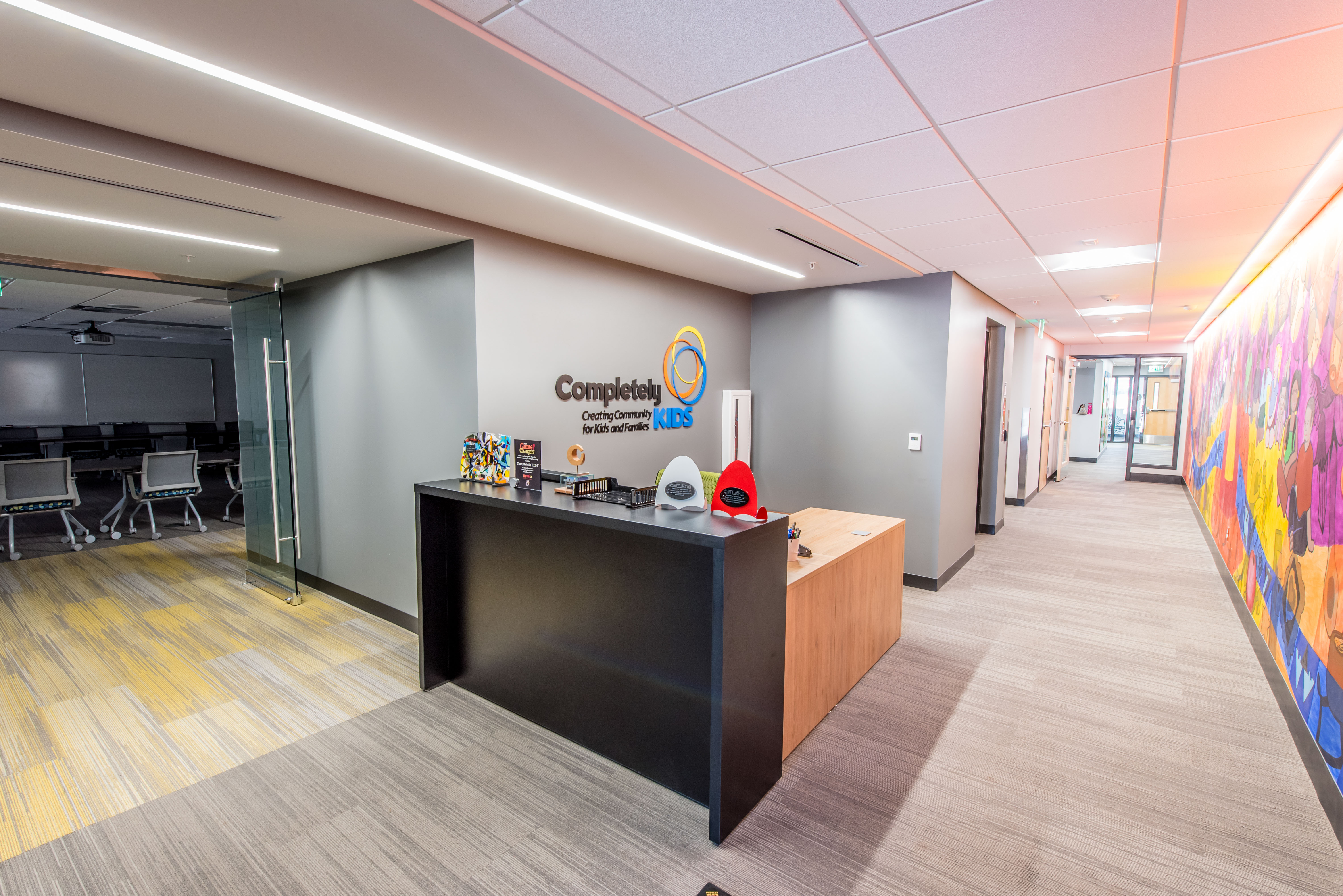 Reception area at Completely Kids in Omaha Nebraska